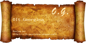 Olt Georgina névjegykártya